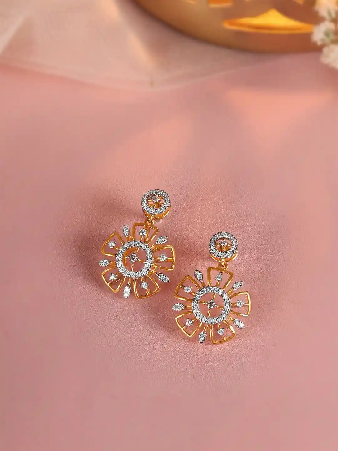 Buy Mia by Tanishq 14KT Blossoming Elegance Gold Diamond Drop