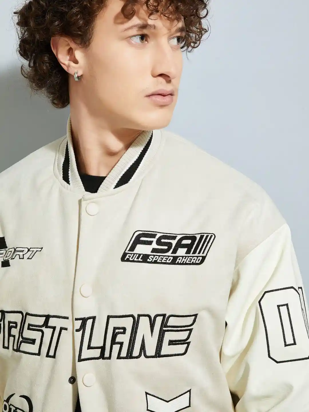 Buy MAX URB_N Men Printed Varsity Jacket - Jackets for Men