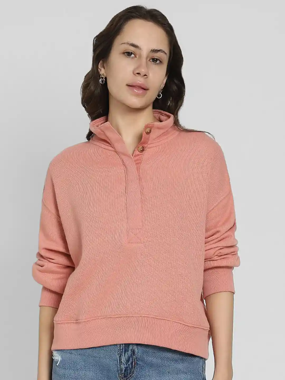 Buy AMERICAN EAGLE OUTFITTERS Women High Neck Sweatshirt