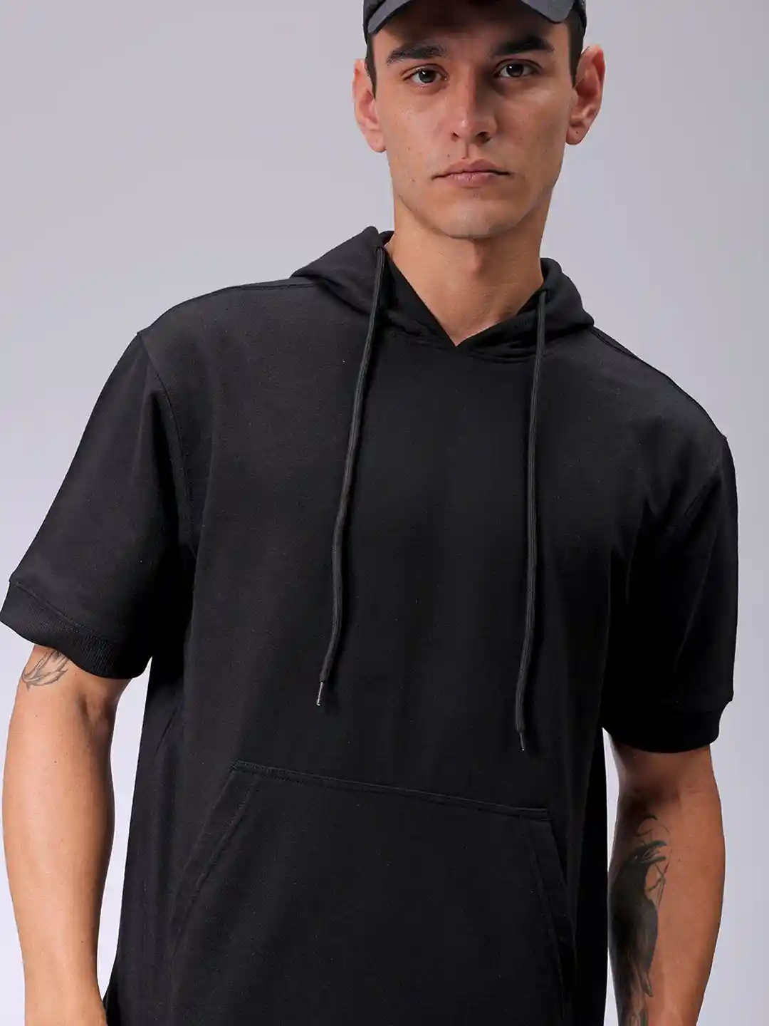 Buy The Indian Garage Co Men Hooded Short Sleeves Hooded Casual