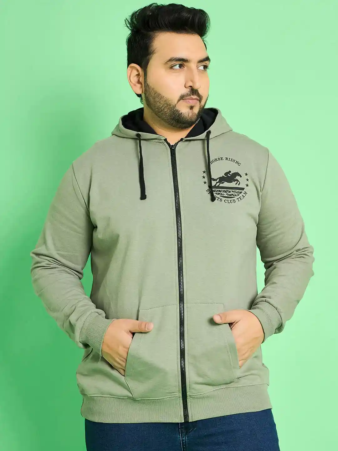 Men's Aztec Print Hoodie Pullover - Lightweight Ethnic Graphic Sweatshirt With Hood, Casual Slim Fit (Brown, X-Large) 9 thumbnail image