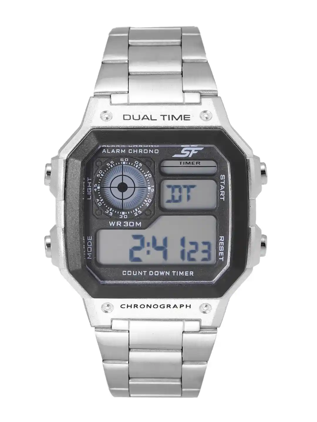 Buy Sonata Unisex Digital Stainless Steel Bracelet Style Multi