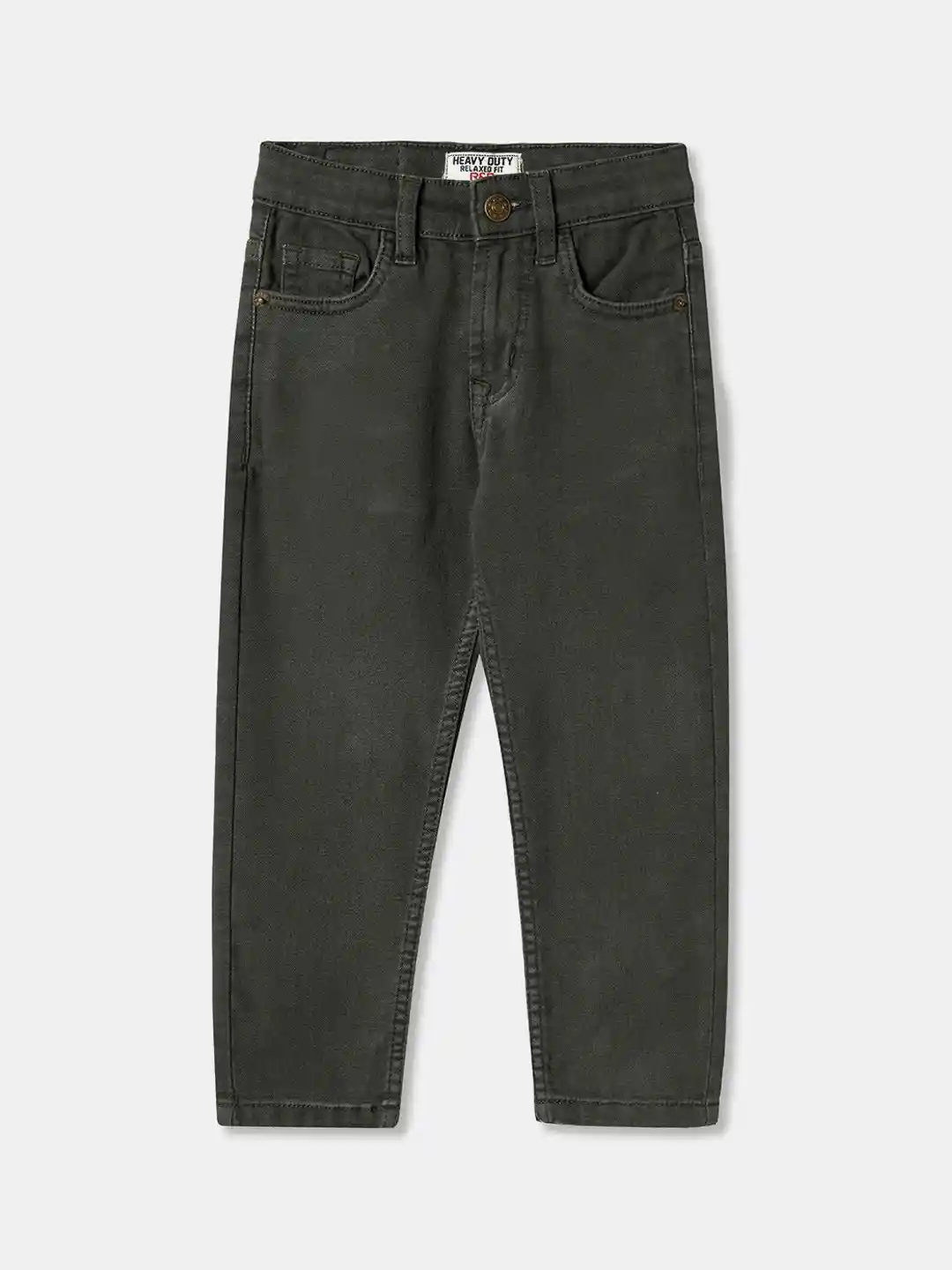 R&B Boys Relaxed Fit Mid-Rise Cotton Jeans