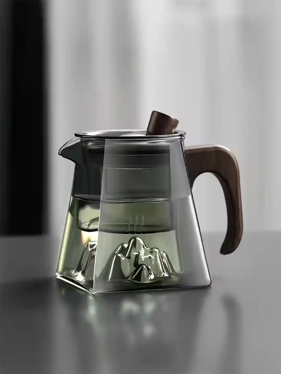 Buy Ekhasa Transparent Borosilicate Glass Tea Kettle with Strainer