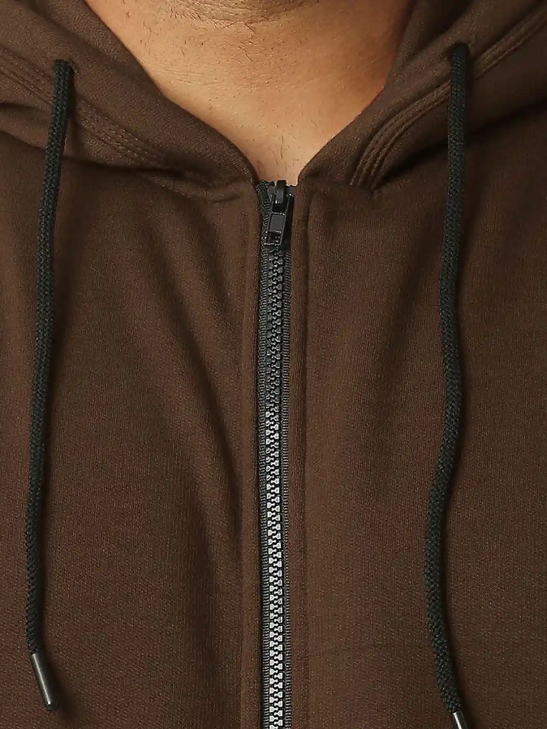 Jacket Brown Zip Up Hoodie Cheap Brown Wash Oversized Zip Up