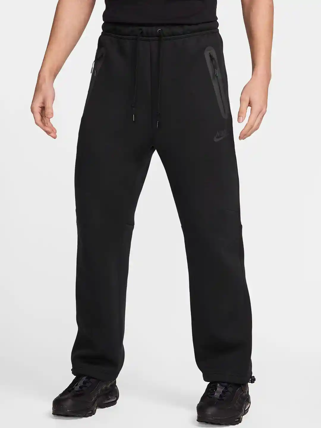 Buy Nike Men Tech Fleece Open-Hem Regular Fit Cotton Trousers