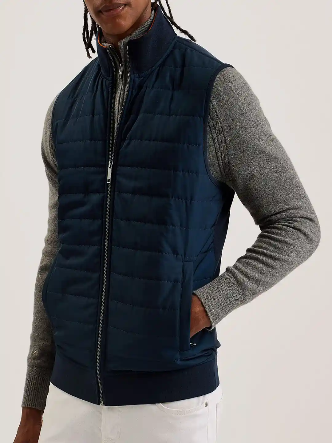 Ted Baker Men Cotton Longline Padded Jacket