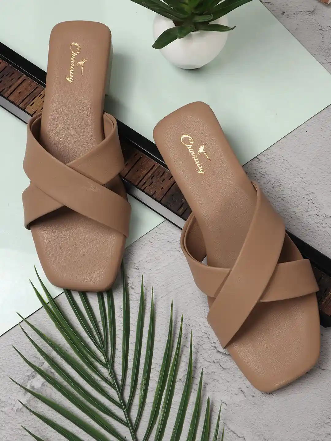 Leather Sandals Myntra Flat Chappals CHINRAAG Women Open