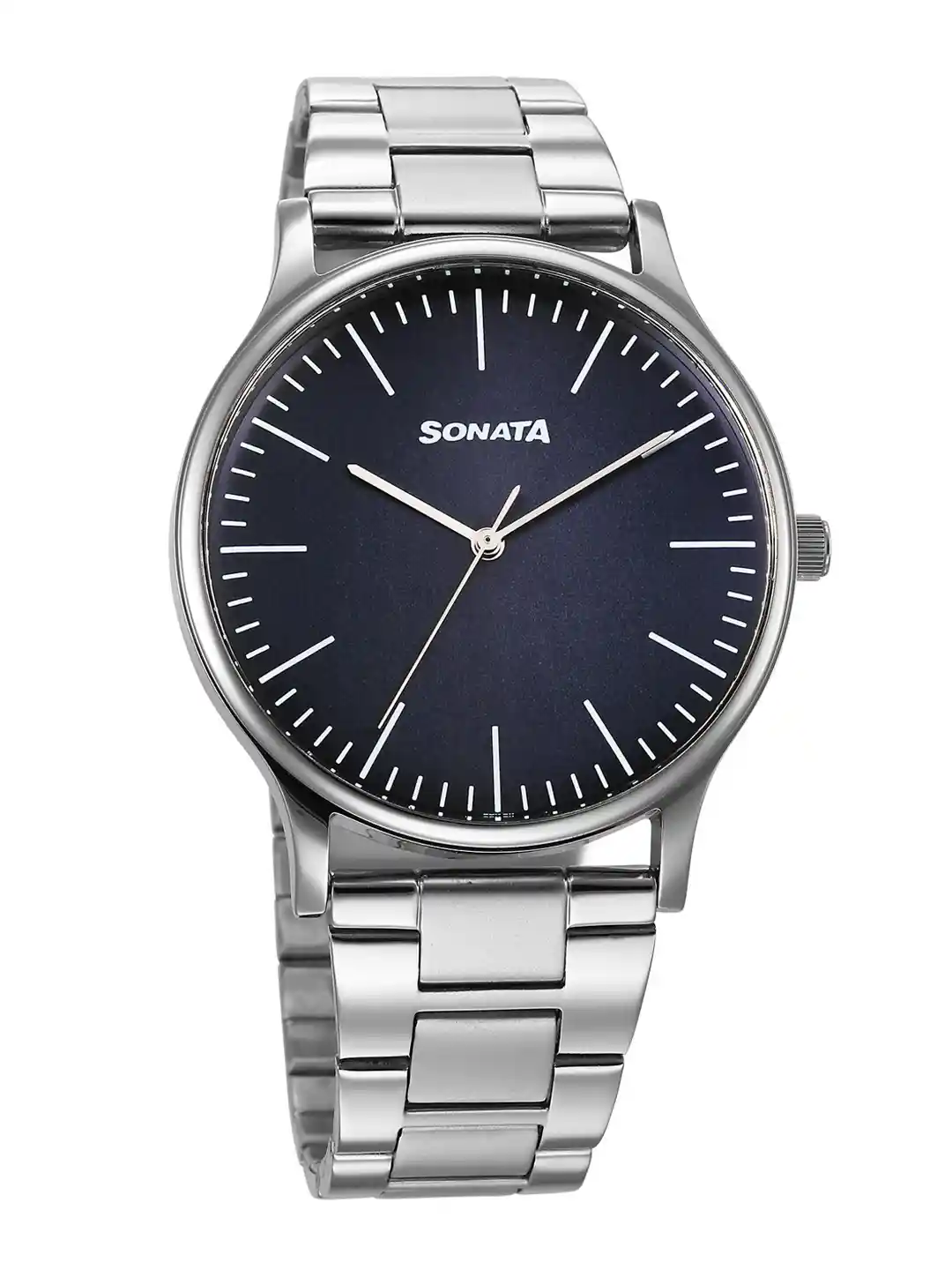 Buy Sonata Aspire Men Stainless Steel Straps Analogue Watch