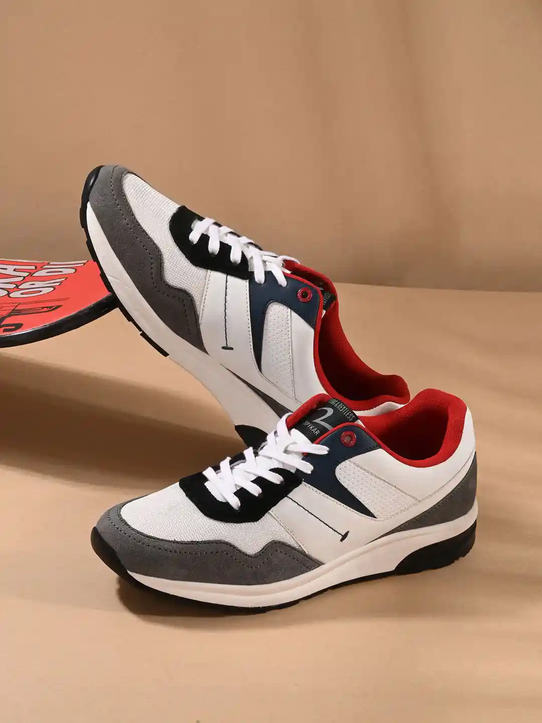 Buy SPYKAR Men Casual PU Lace-Ups Reguler Sneakers Casual Shoes