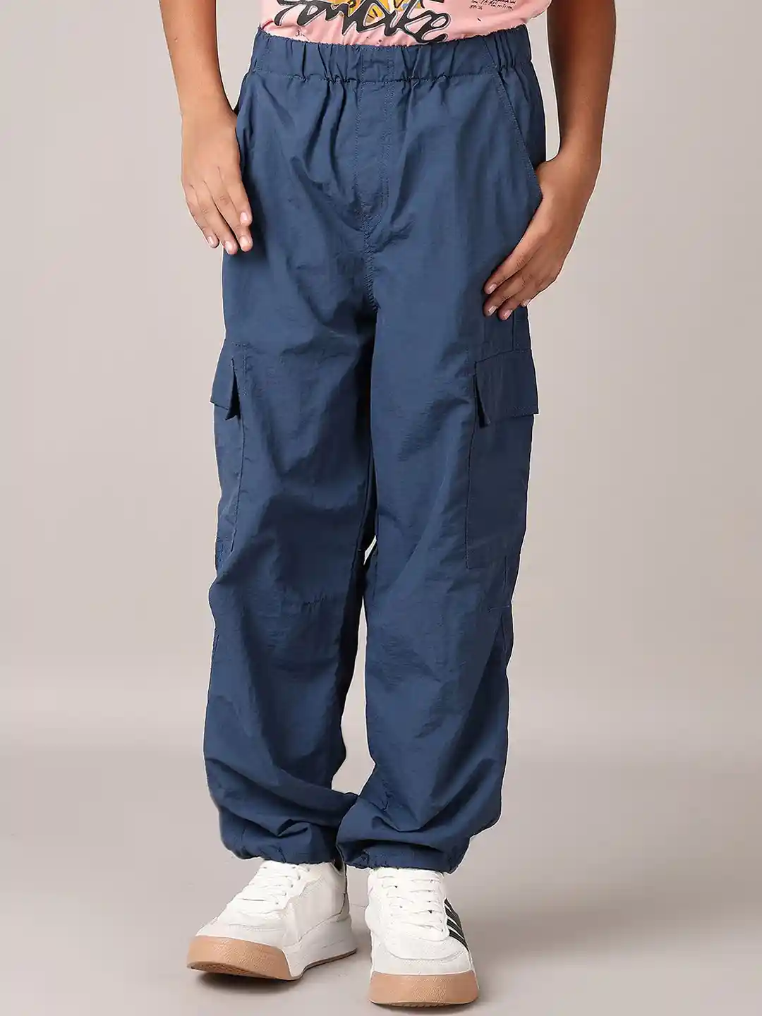 Buy V-Mart Boys Cotton Slip-On Cargos Casual Trousers Trousers