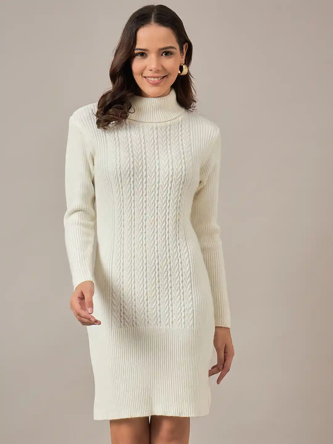 Buy The Roadster Lifestyle Co Women Self Designed Woolen Bodycon