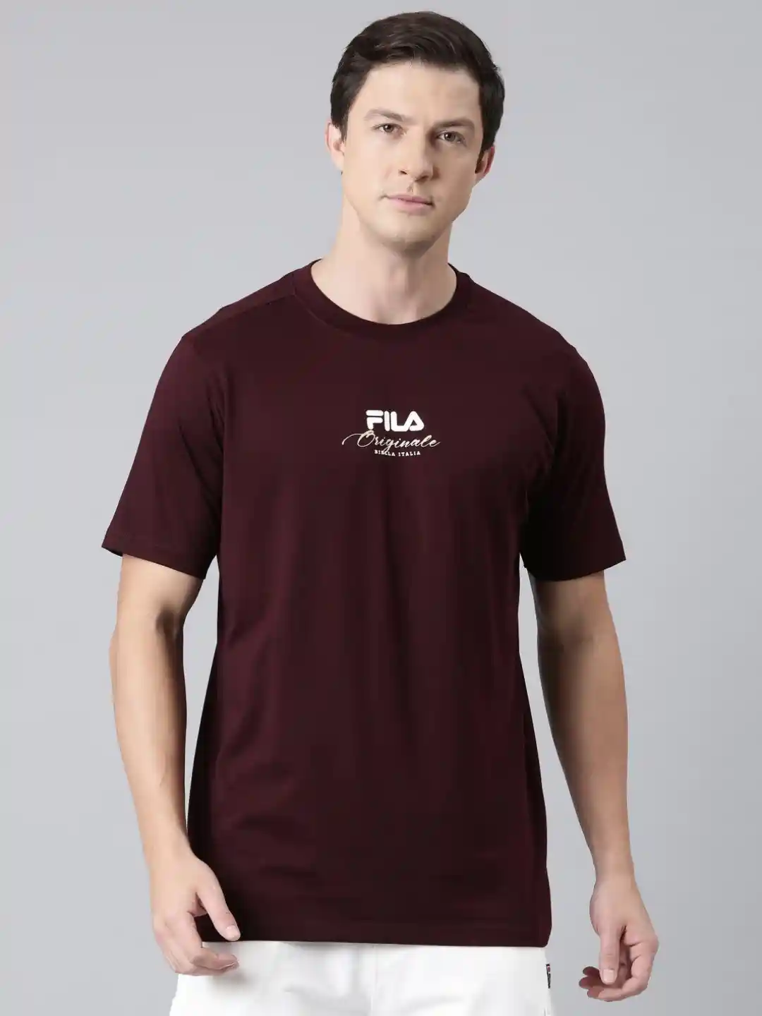 Fila Men Printed Fila Round Neck T Shirts FILA Men Typography