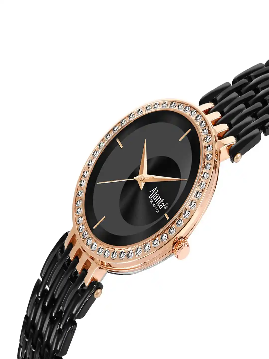 Buy Ajanta Quartz Women Dial Stainless Steel Straps Analogue