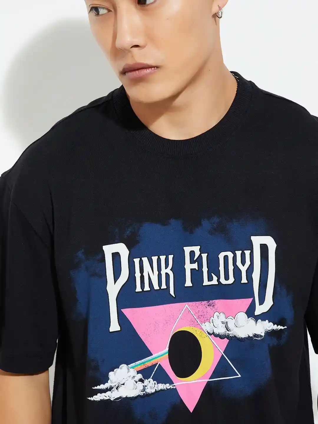 PINK FLOYD Tシャツ Lサイズ ブラック Buy Max URB_N Men Oversized Pink Floyd Printed T-shirt