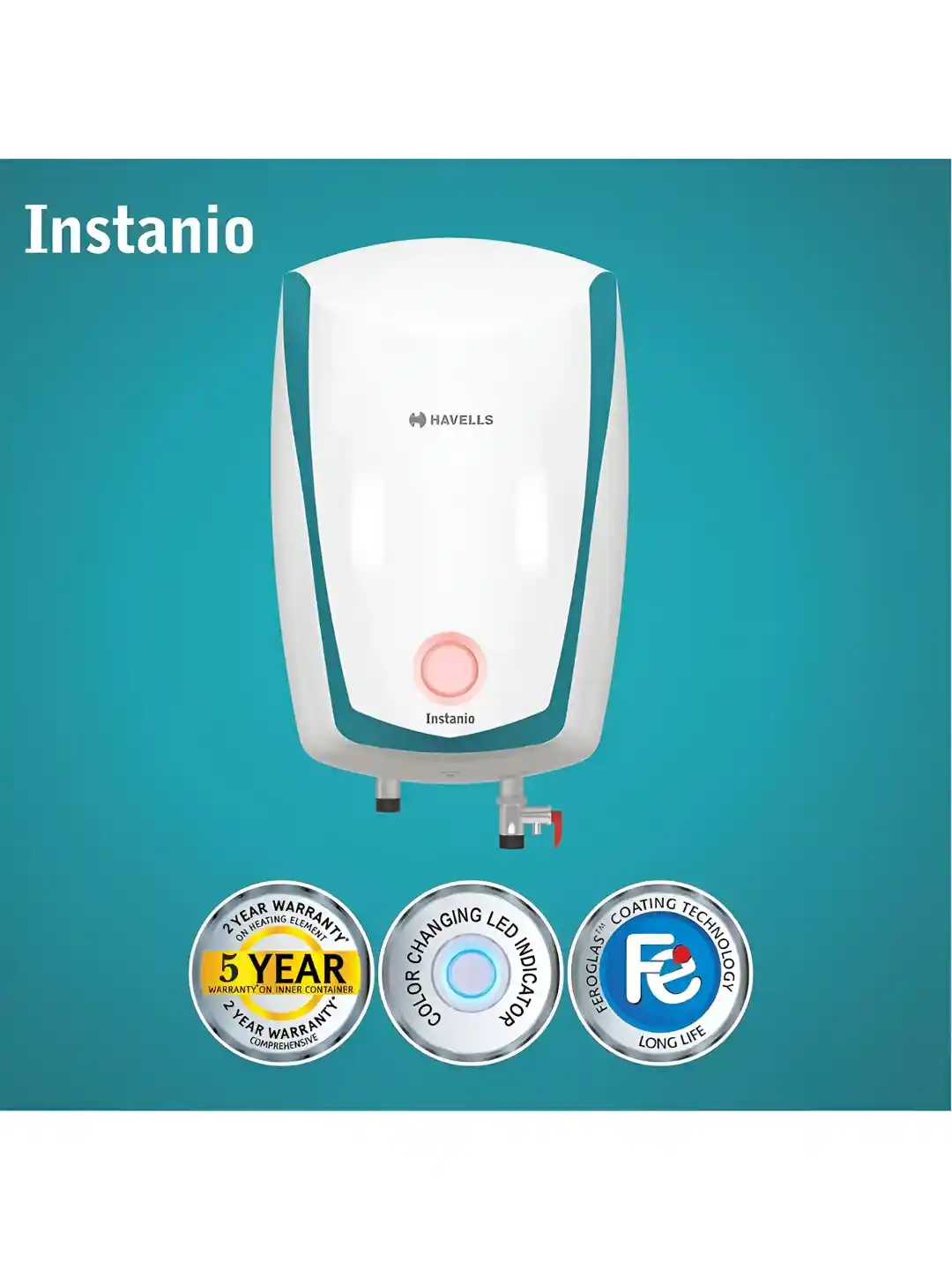 Havells Instanio Geyser Capacity For Person Havells Geyser Litre
