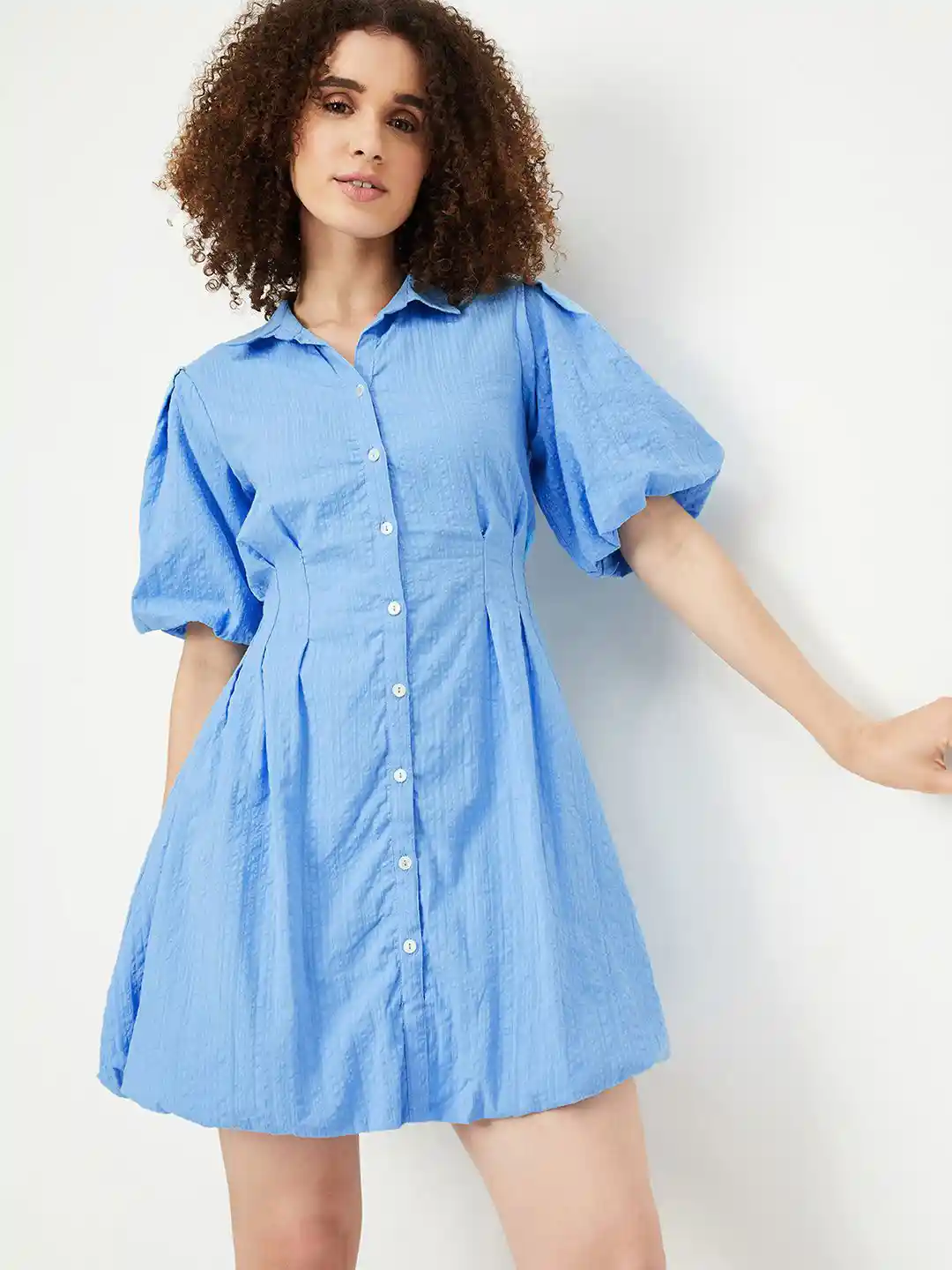 Short Sleeve Ladies Long Shirt Dresses Izabel London Green Short