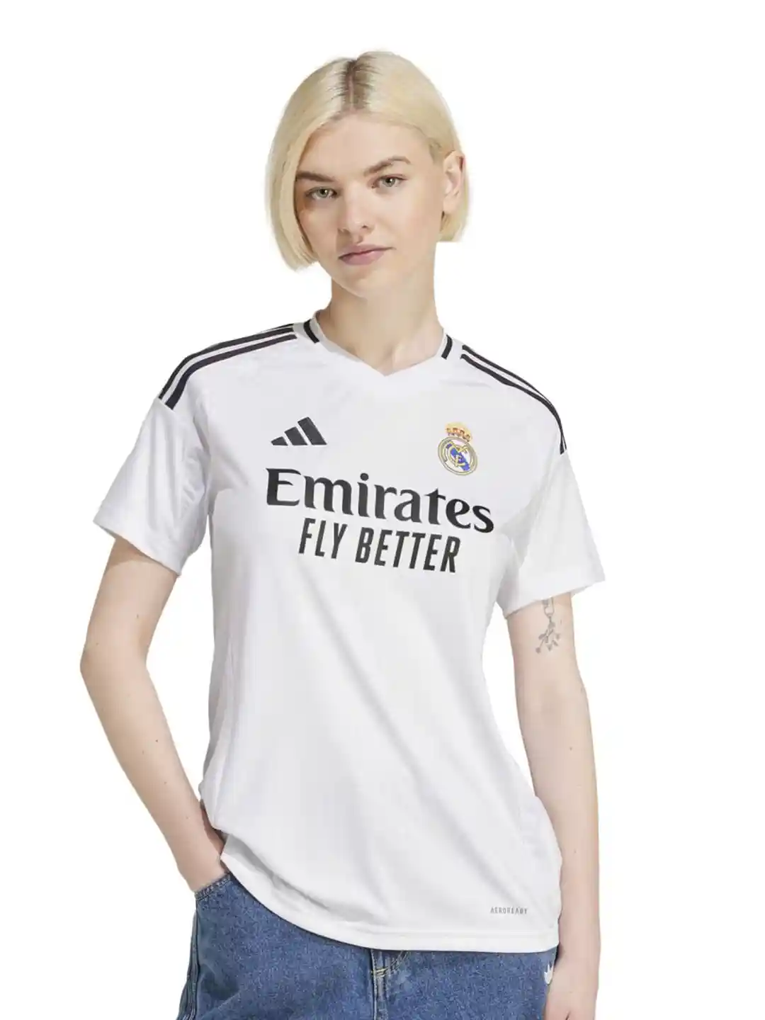 Buy ADIDAS Real H Jsy W Printed Tshirt Tshirts for Women