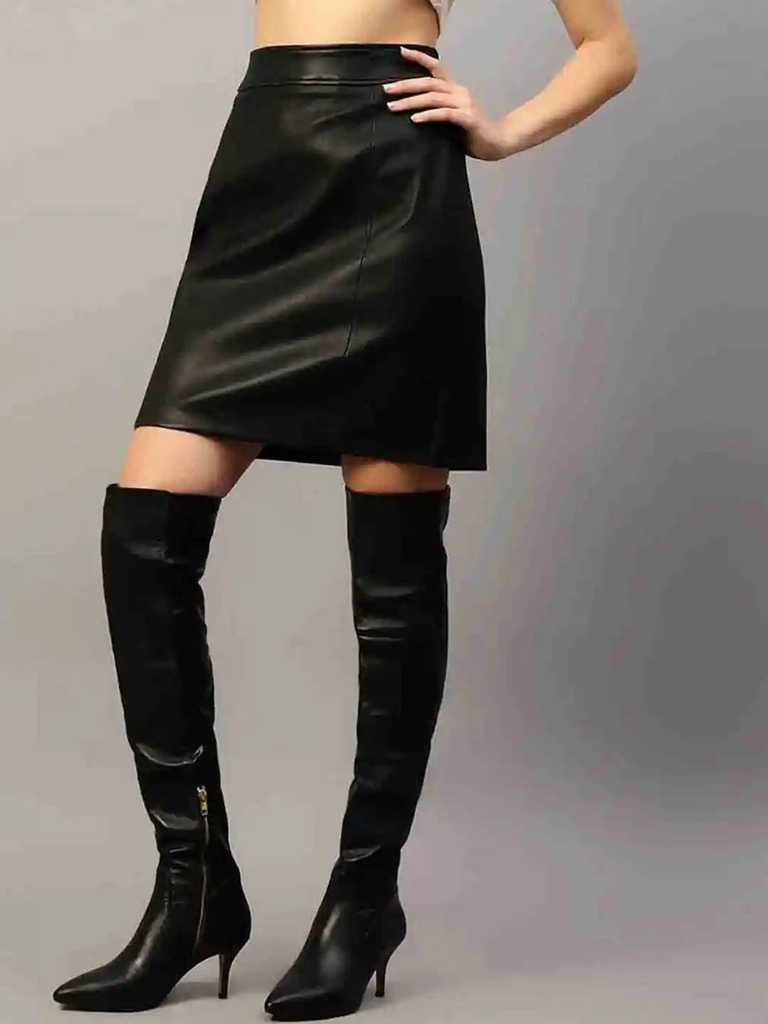 Buy Saint G Women Leather A-Line Mini Skirt Skirts for Women