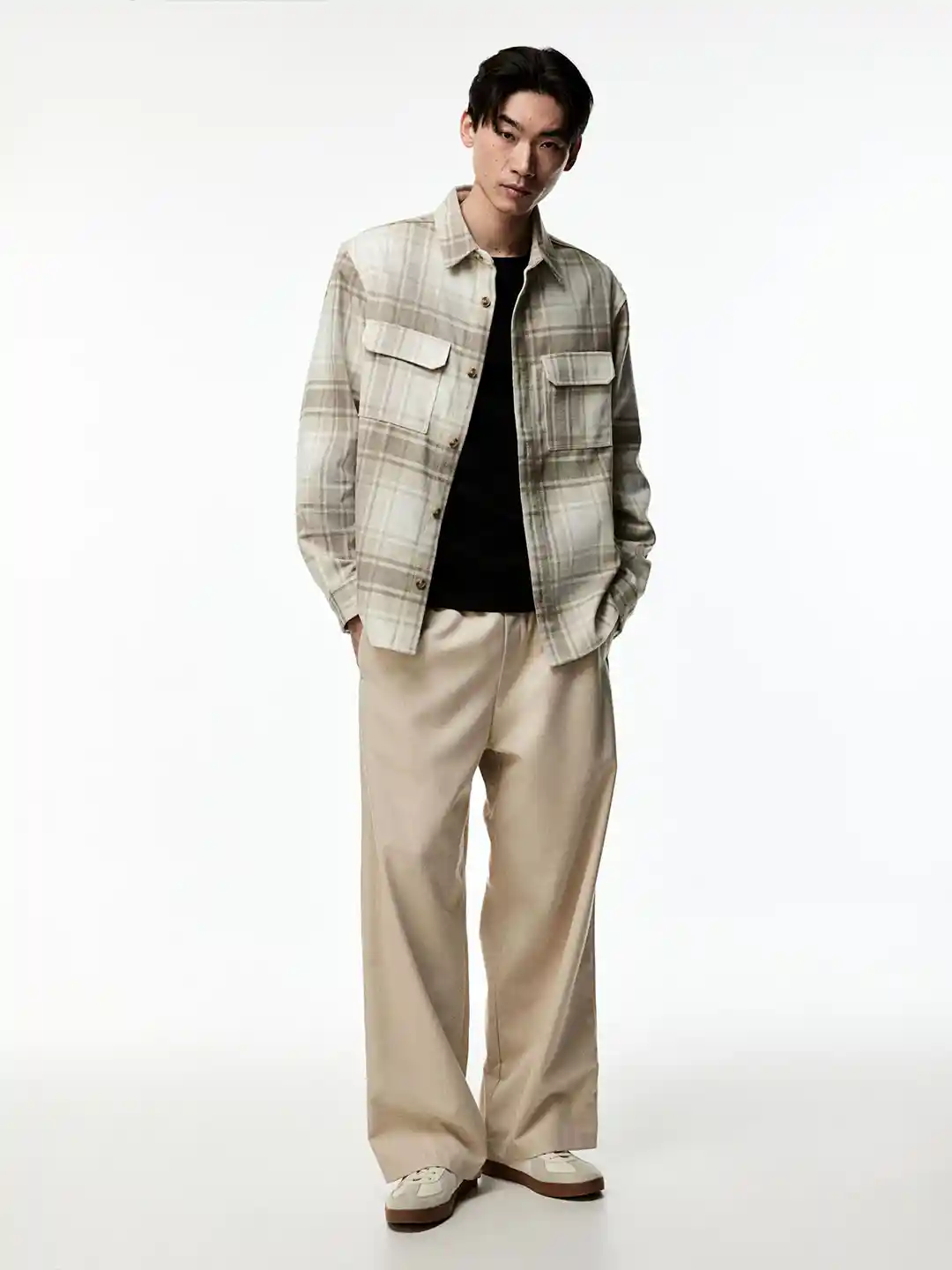 Overshirt Felted Jacket H&m Plaid Felted Shirt Jacket H&m