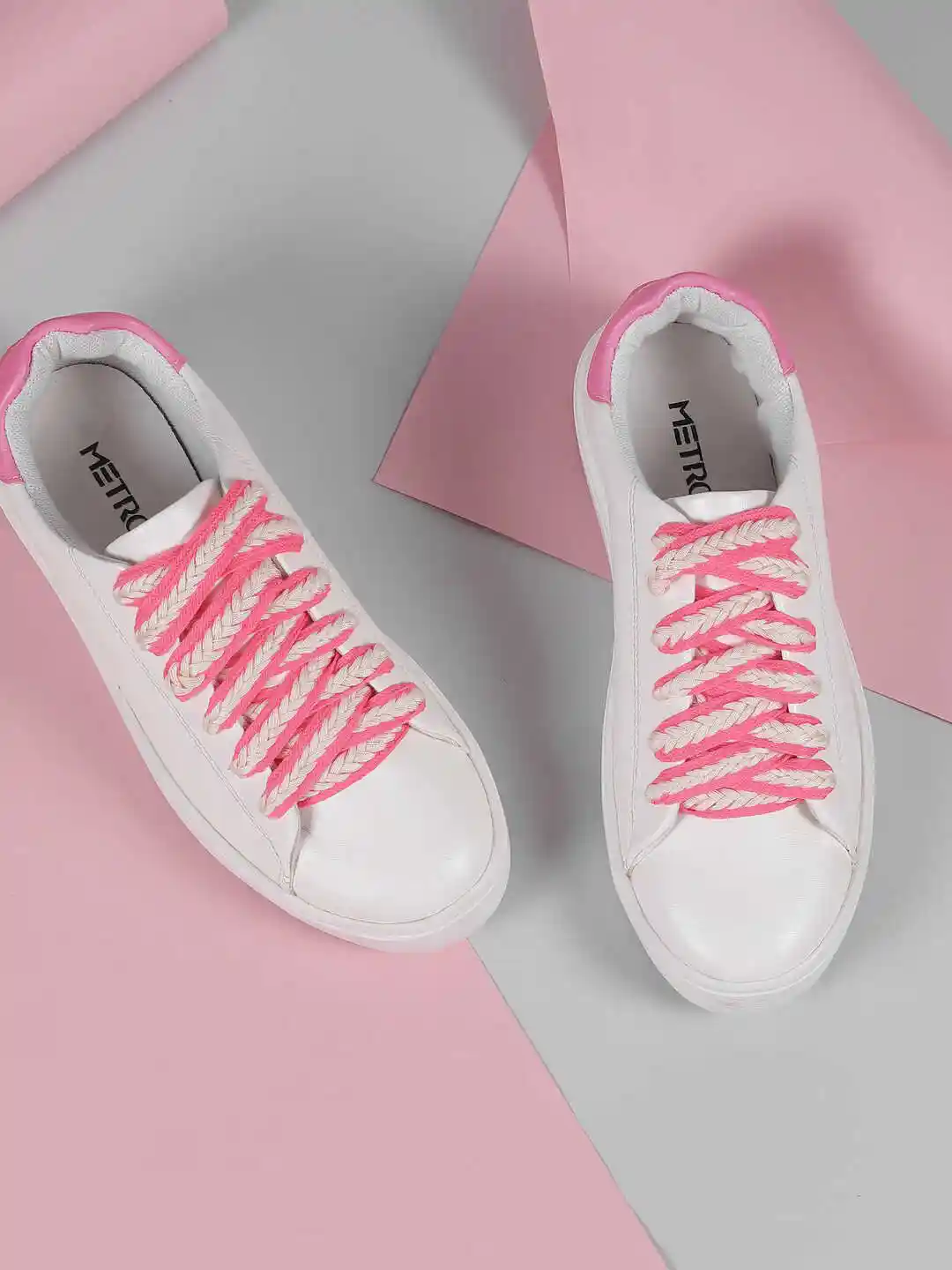 Buy Metro Women 31-646 Synthetic Lace-Ups Sneakers Casual Shoes
