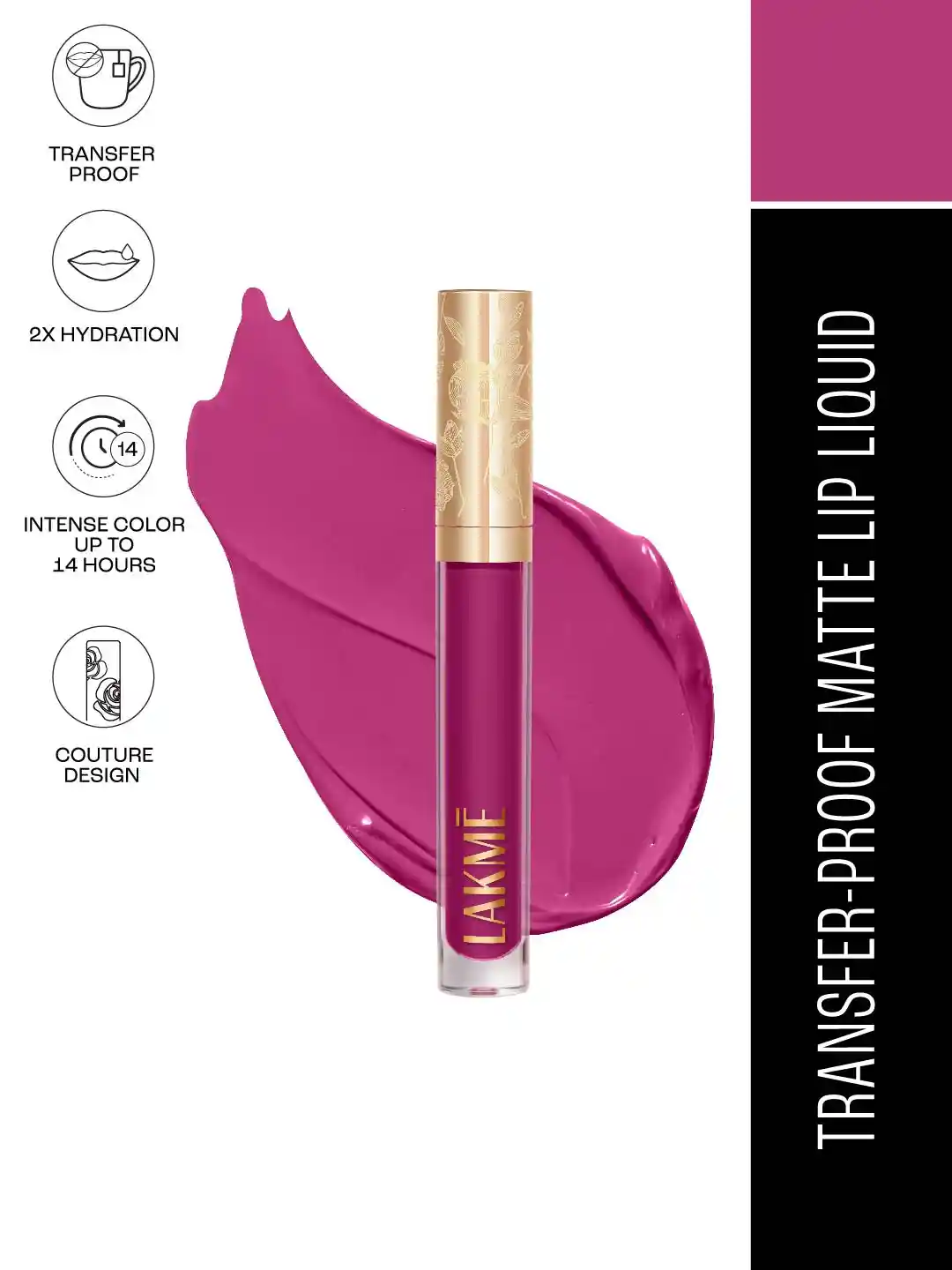 Buy Lakme Rouge Bloom Hydrating Waterproof Matte Liquid Lipstick