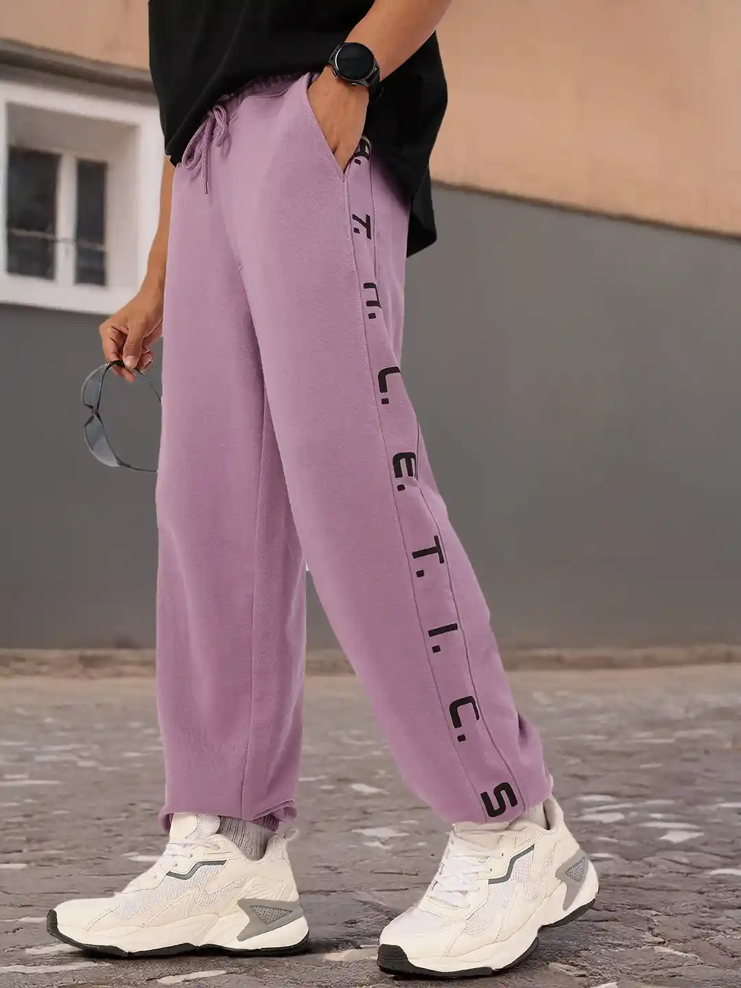 Buy Kook N Keech Men Printed Cotton Terry Baggy Fit Joggers