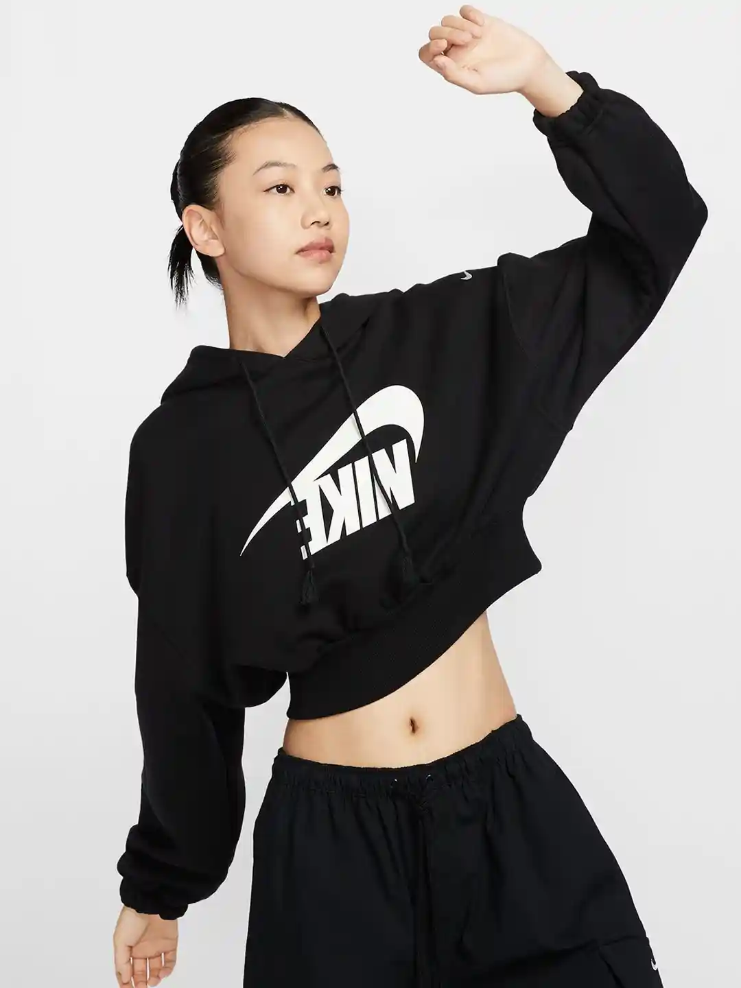 Nike Sportswear Women's Oversized Cropped French Terry Pullover Hoodie