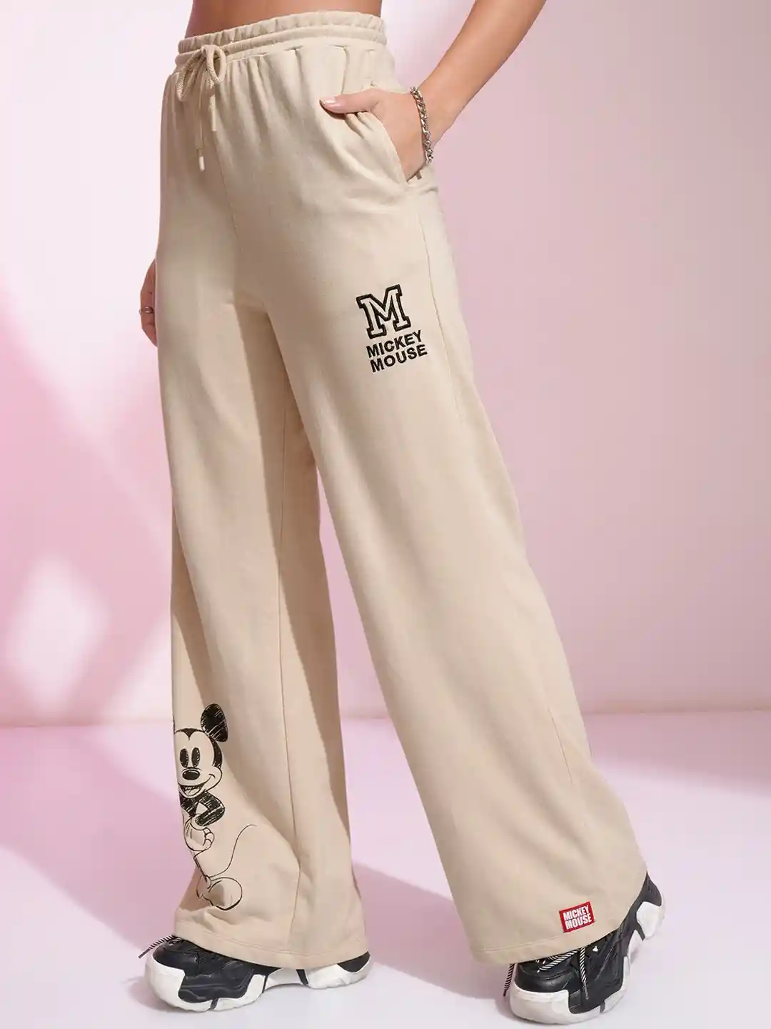 Buy Tokyo Talkies Disney Women Varsity Mickey Mouse Printed Track