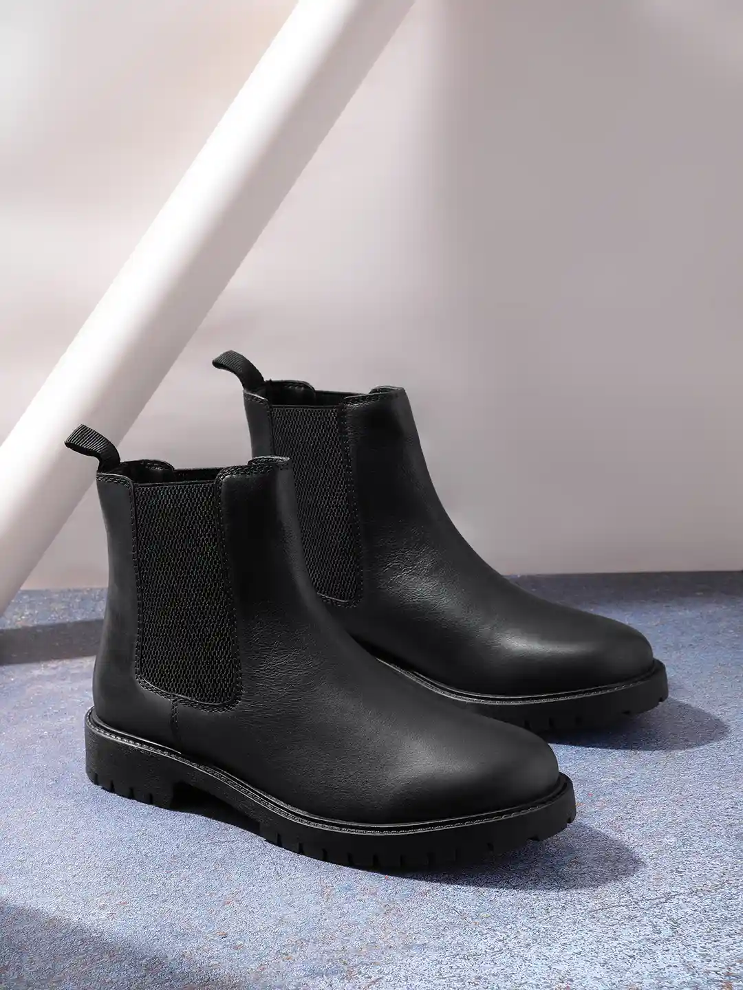 Buy Kenneth Cole Men Mid Top Leather Chelsea Boots Boots for Men