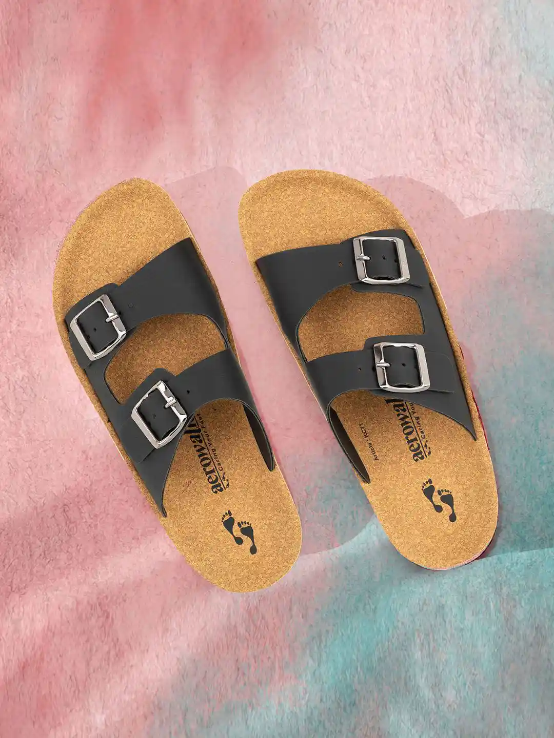 Men's Slippers Aerowalk Footwear Online Buy Black Flip Flop