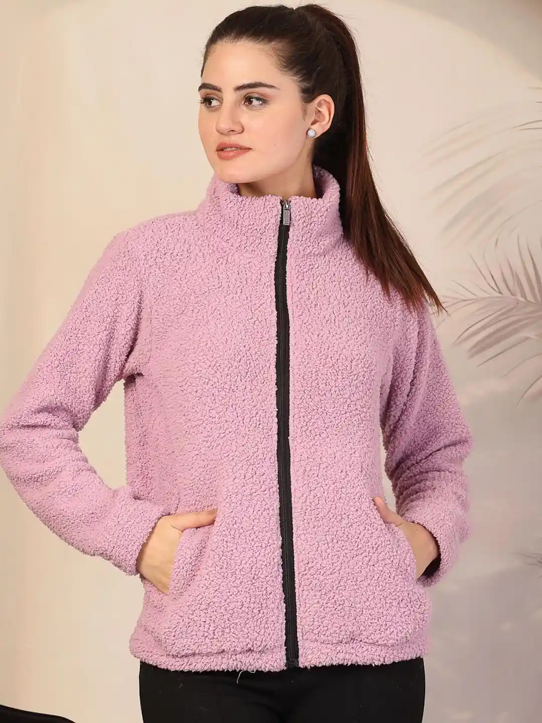 Buy KLOTTHE Women Solid Sherpa Heavy Winter Jacket Jackets for