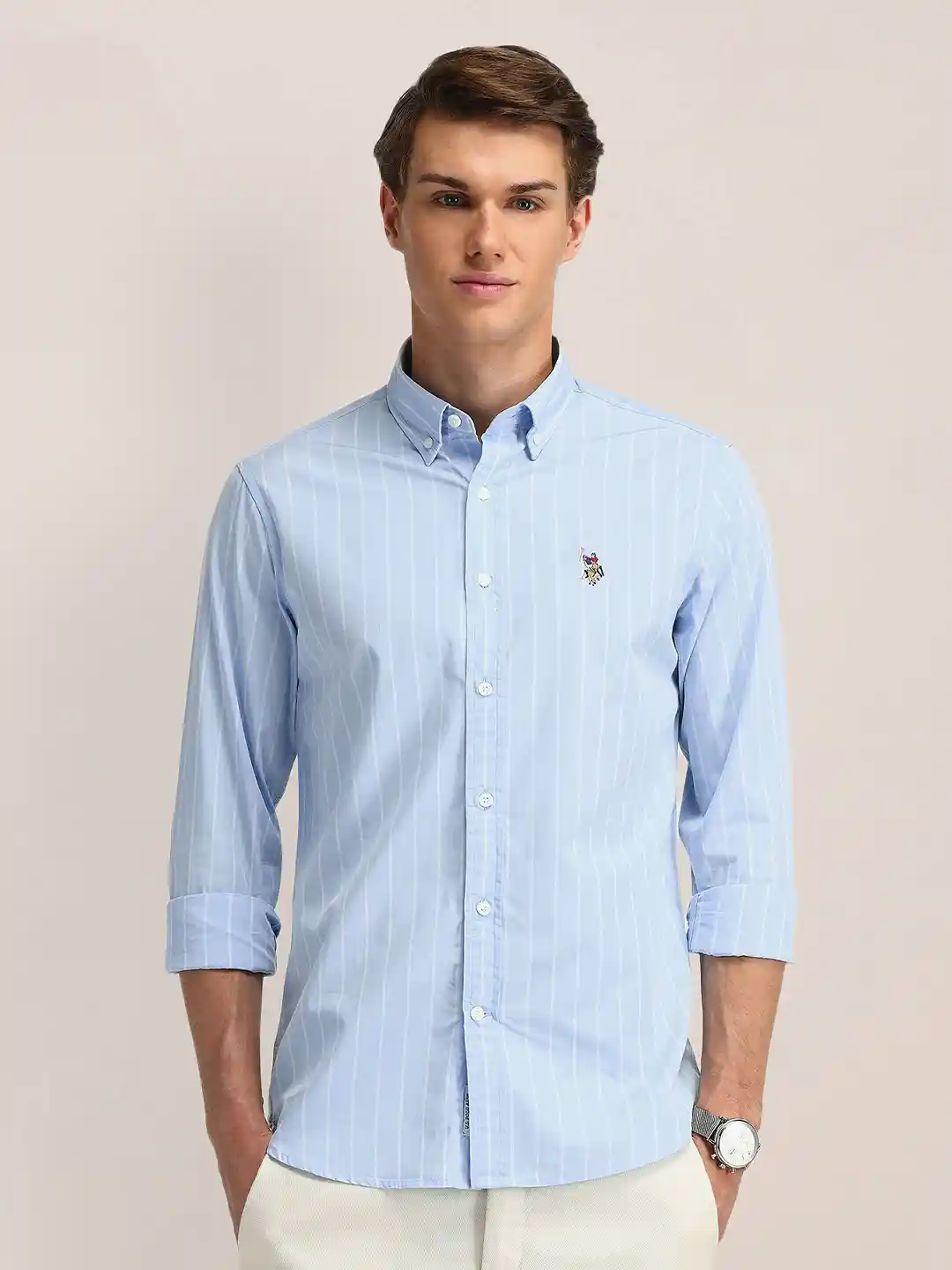 Buy Polo Men Classic Button-Down Collar Vertical