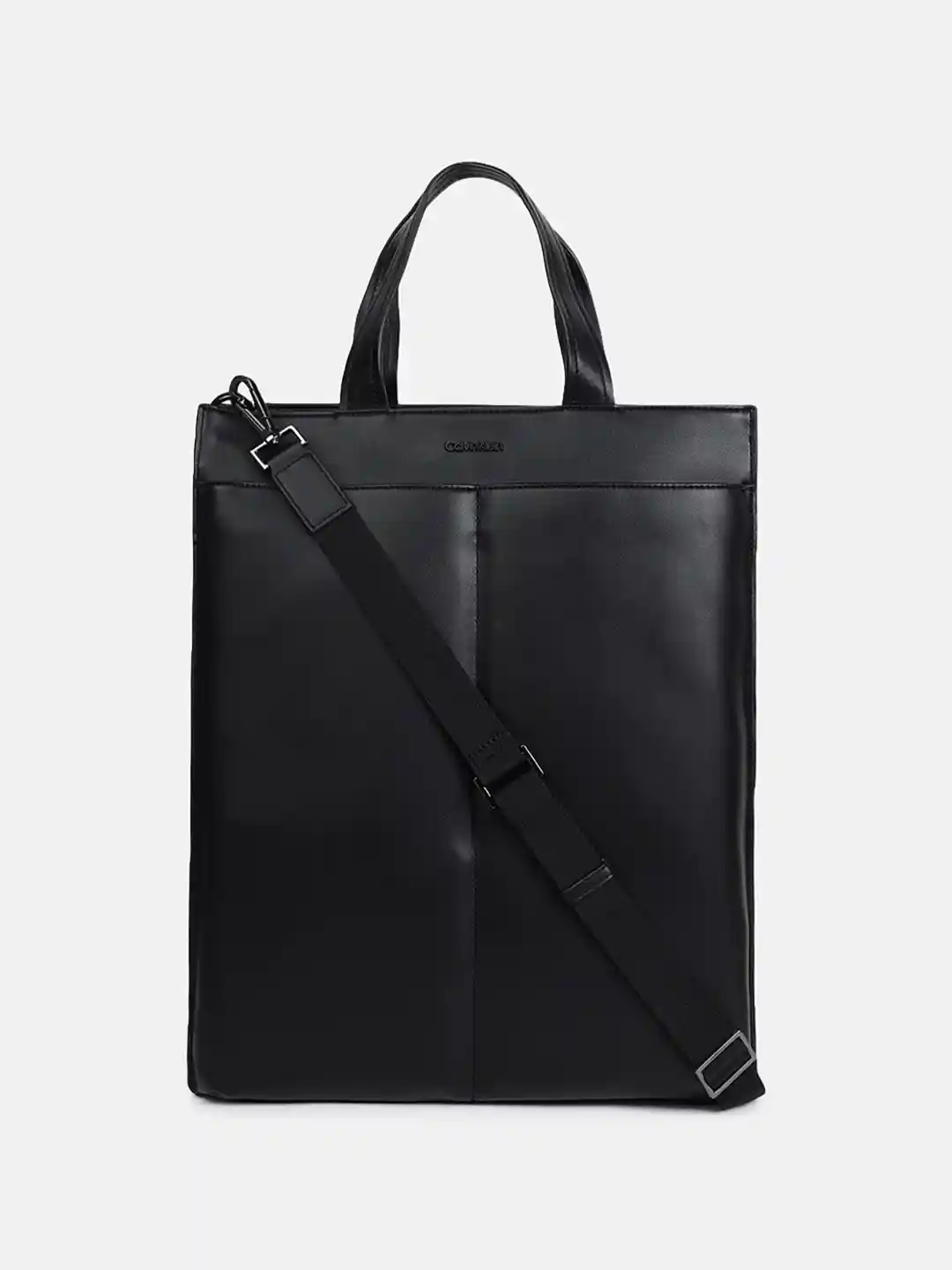 Buy Calvin Klein Men PU Oversized Structured Tote Bag Handbags