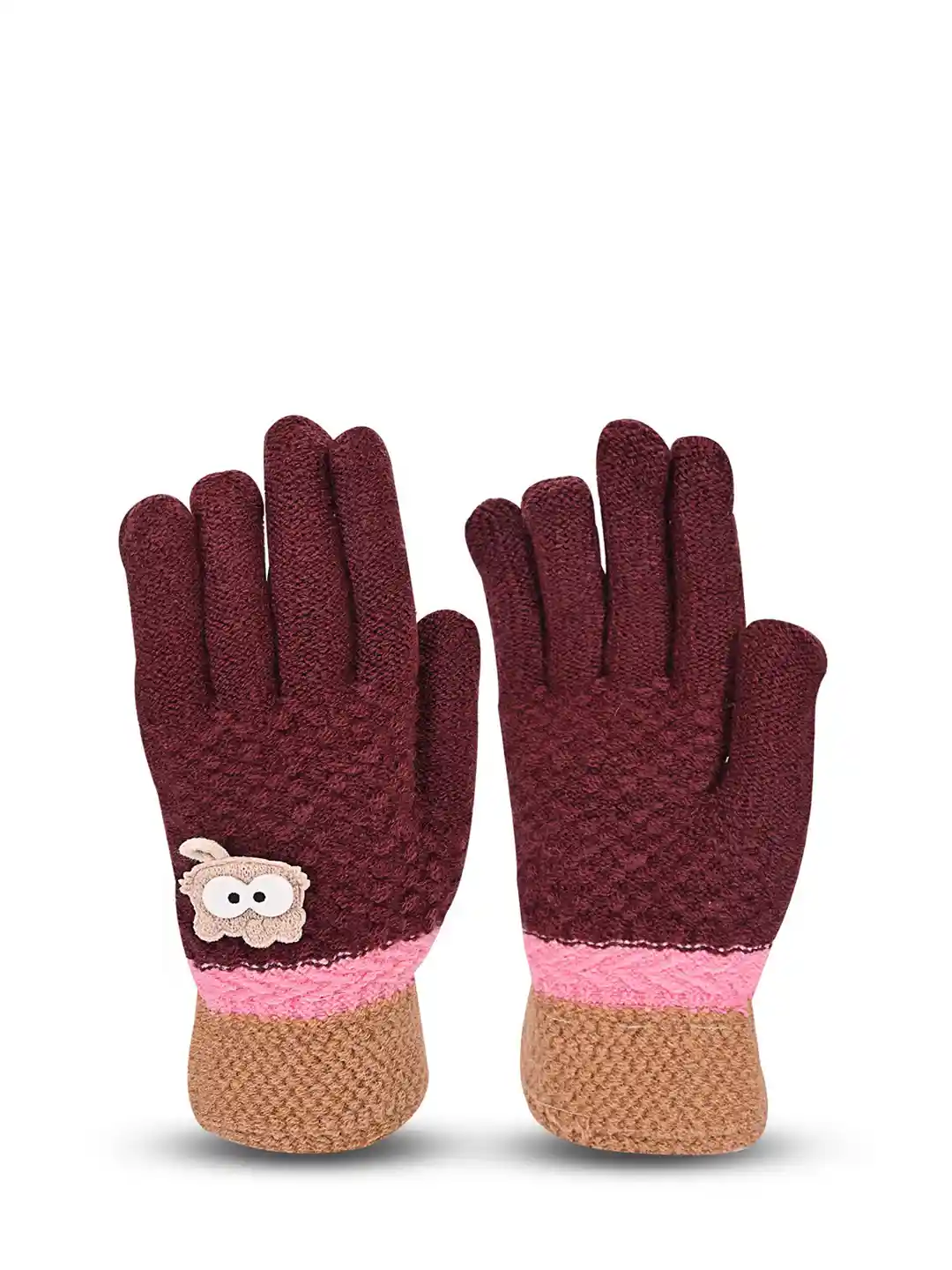 Buy LOOM LEGACY Women Patterned Woolen Winter Gloves Gloves for