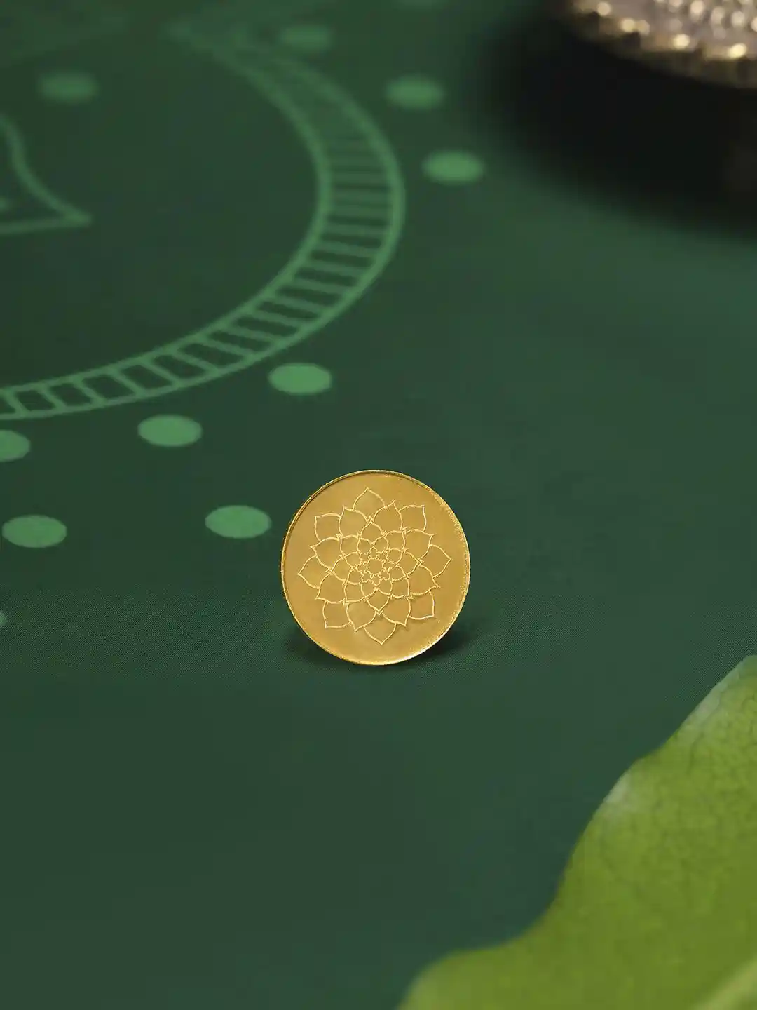 Buy Mia by Tanishq 22KT Gold Lotus Coin 10 gm Gold Coin for