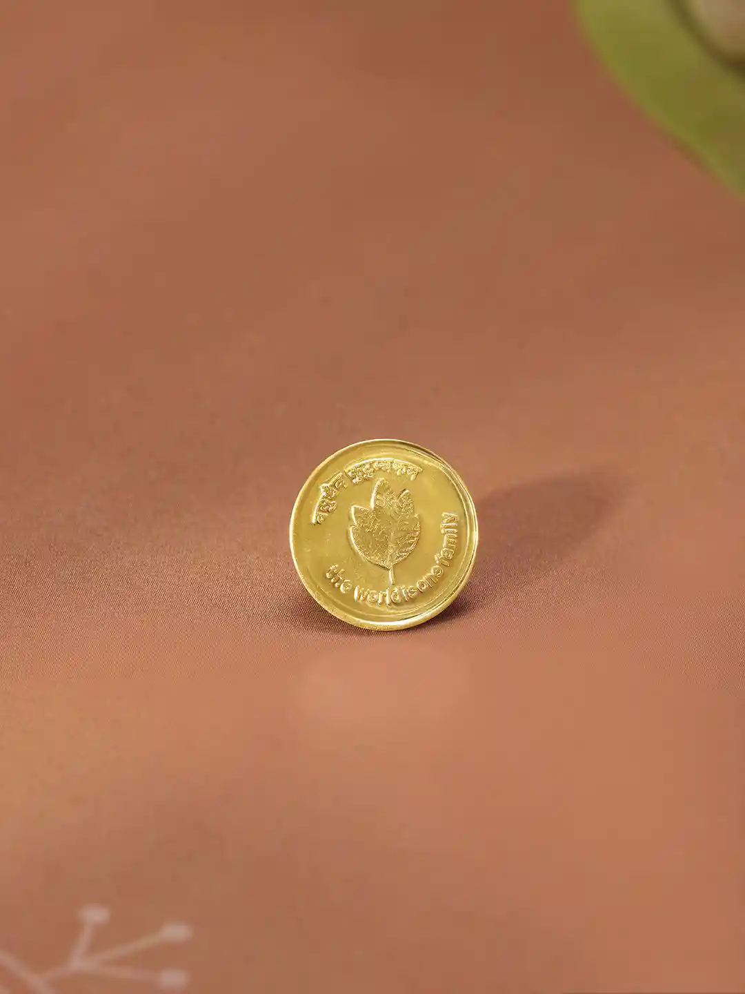 Buy Mia by Tanishq 22KT Gold Mango Leaf Coin gm Gold Coin