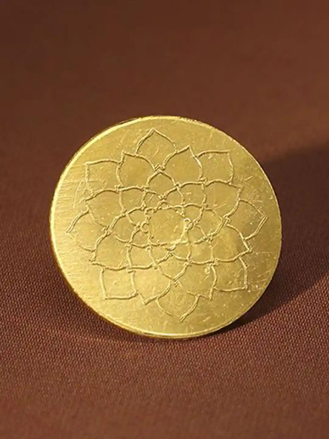 Gold Jewellery 10 Gram Gold Coin Tanishq Mia By Tanishq Lotus 24k