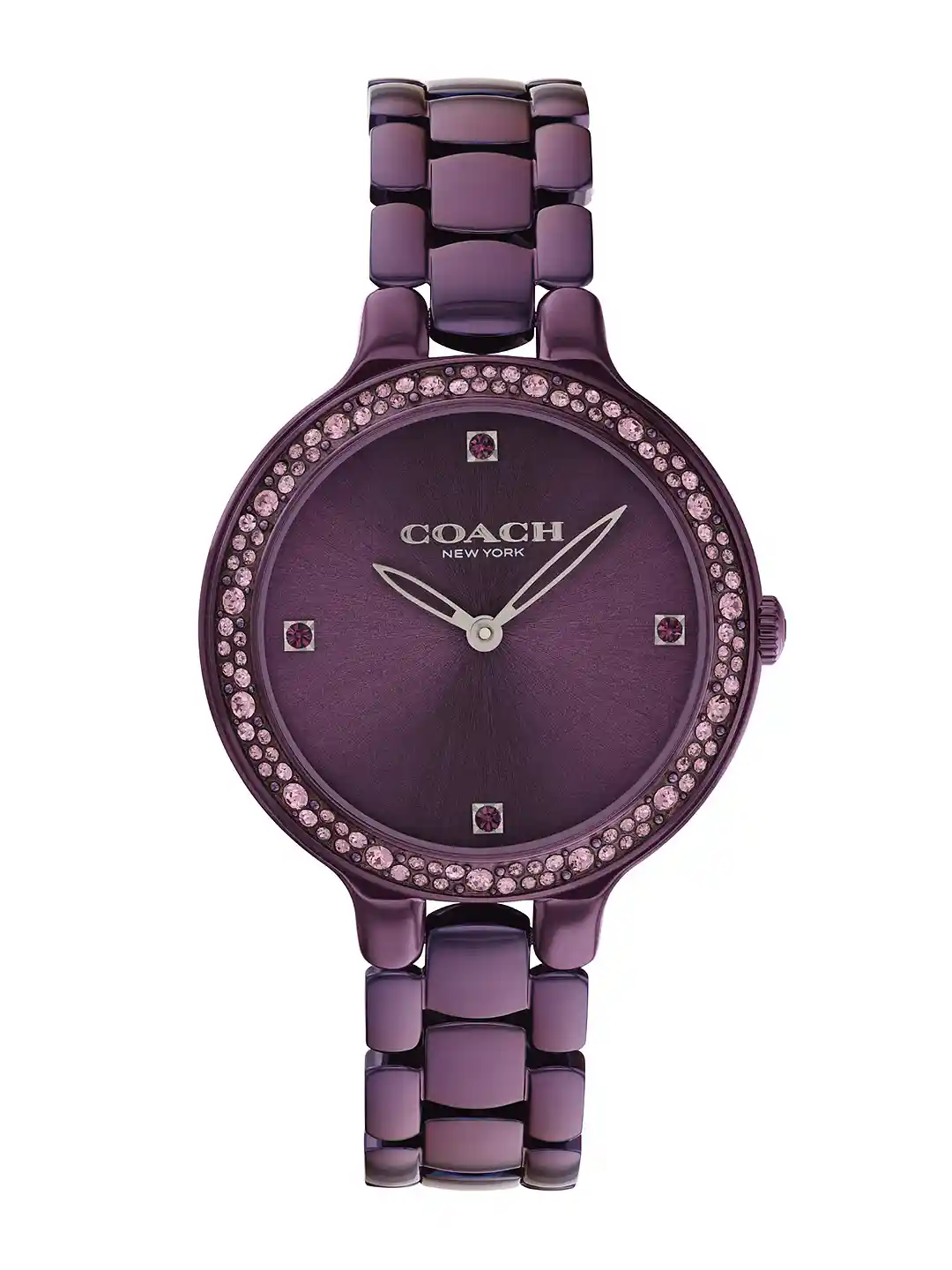 Buy Coach Women Chelsea Embellished Dial Bracelet Style Straps