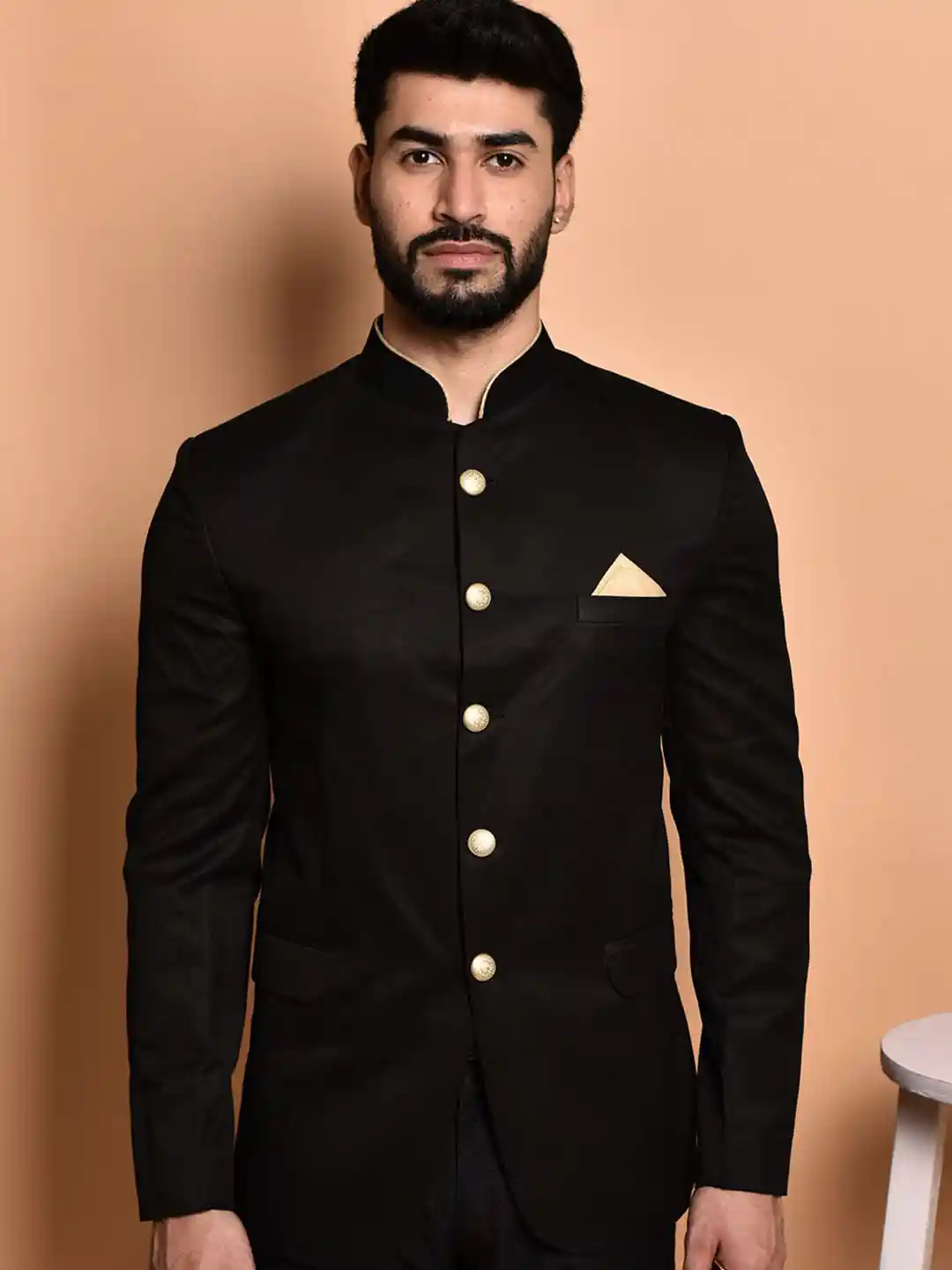 Buy PRINTCULTR Mandarin Collar Bandhgala Casual Blazer Blazers