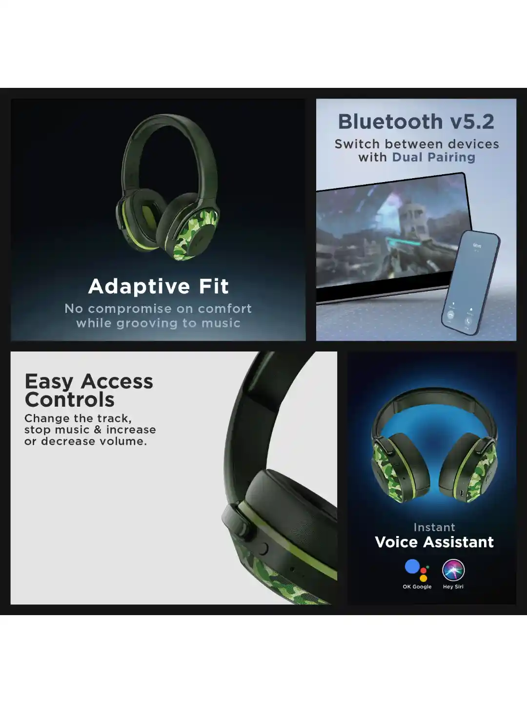 Arrow Google Assistant Wired Headphones Buy BoAt Rockerz 425