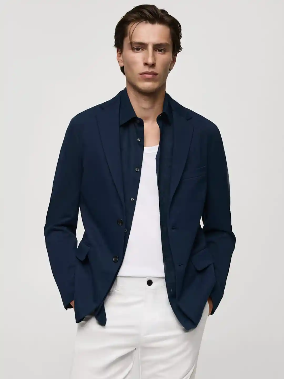 Buy MANGO MAN Structured Slim Fit Blazer Blazers for Men