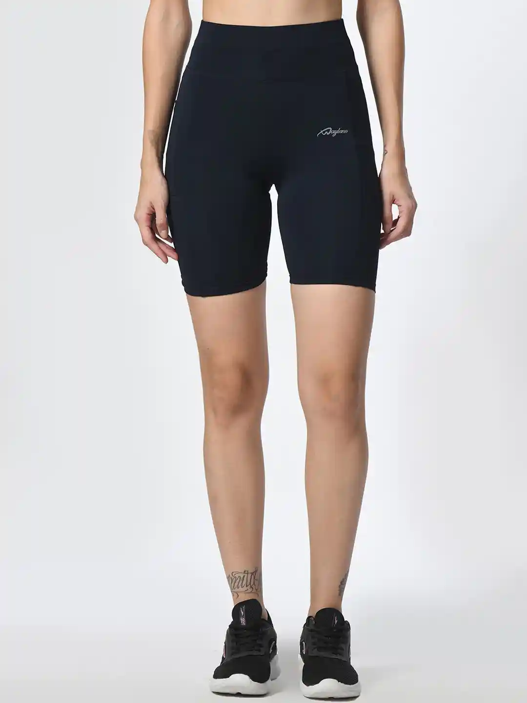 Buy WAYLENE Women Solid Skinny Fit High-Rise Training or Gym