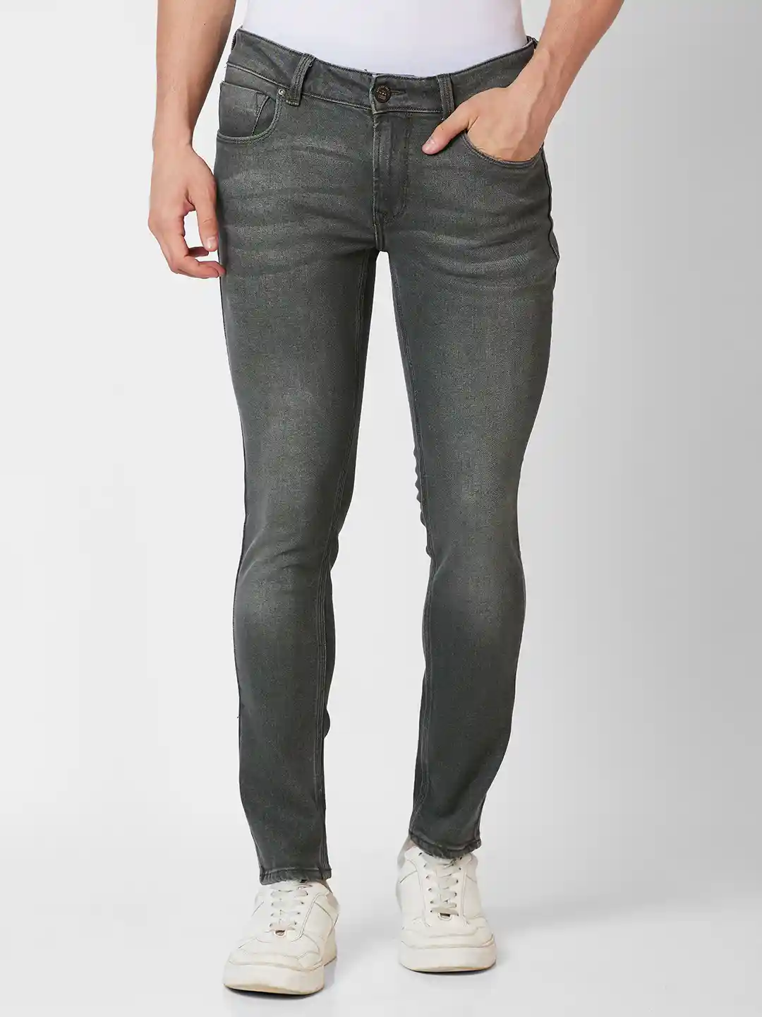 Buy SPYKAR Non-Stretchable Narrow Slim Fit Low-Rise Light Fade