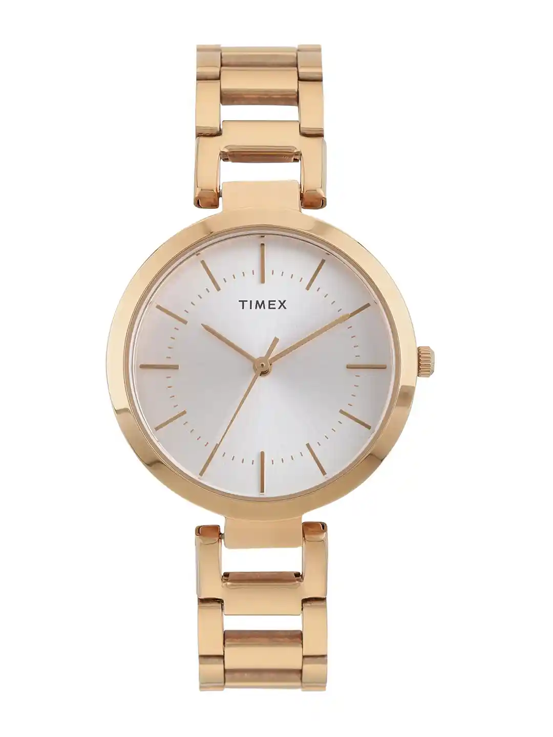 Buy Timex Women Brass Dial Stainless Steel Bracelet Style Straps