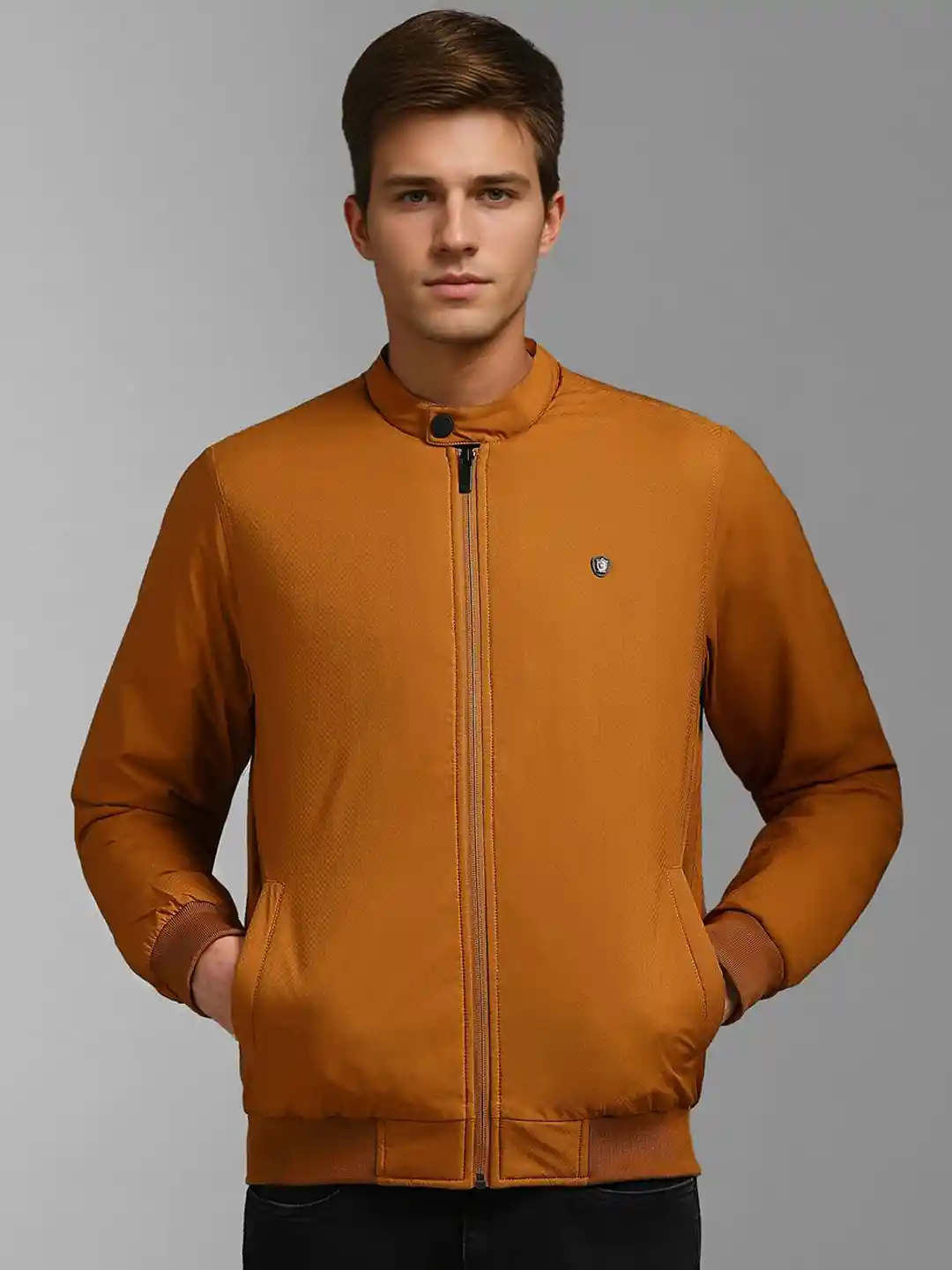 Louis Philippe Men Open Front Jacket