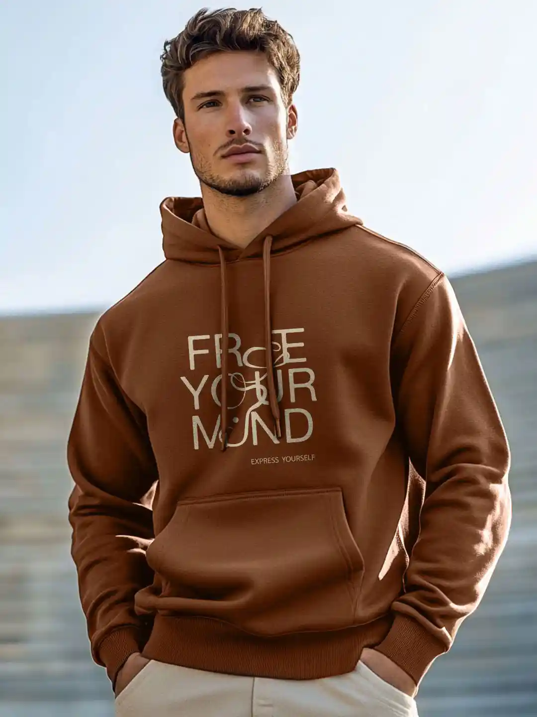 Buy NOBERO Men Printed Hooded Sweatshirt Sweatshirts for Men