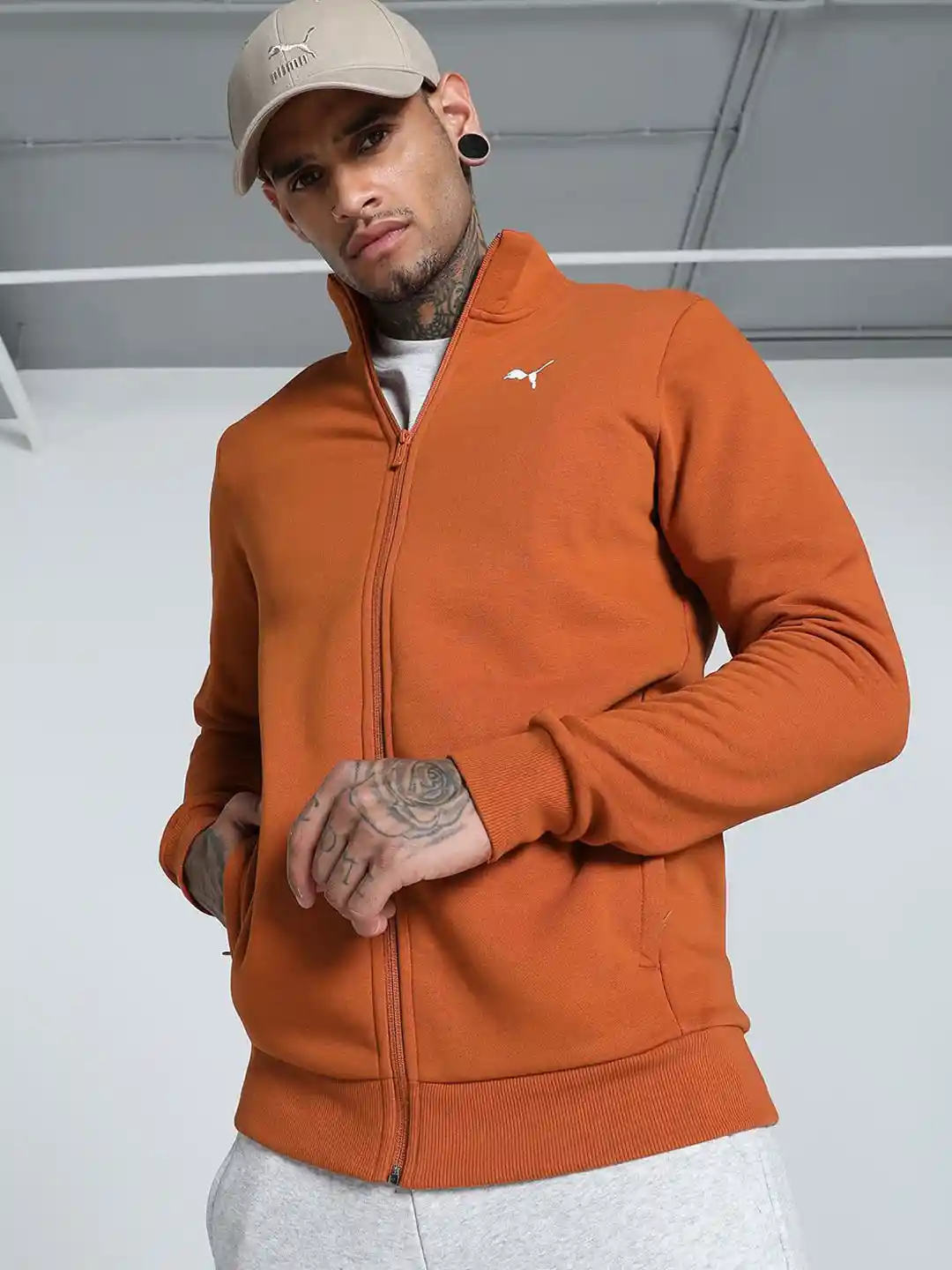 Buy Puma Men Slim Fit Sweat Jacket Jackets for Men 31085316 Myntra