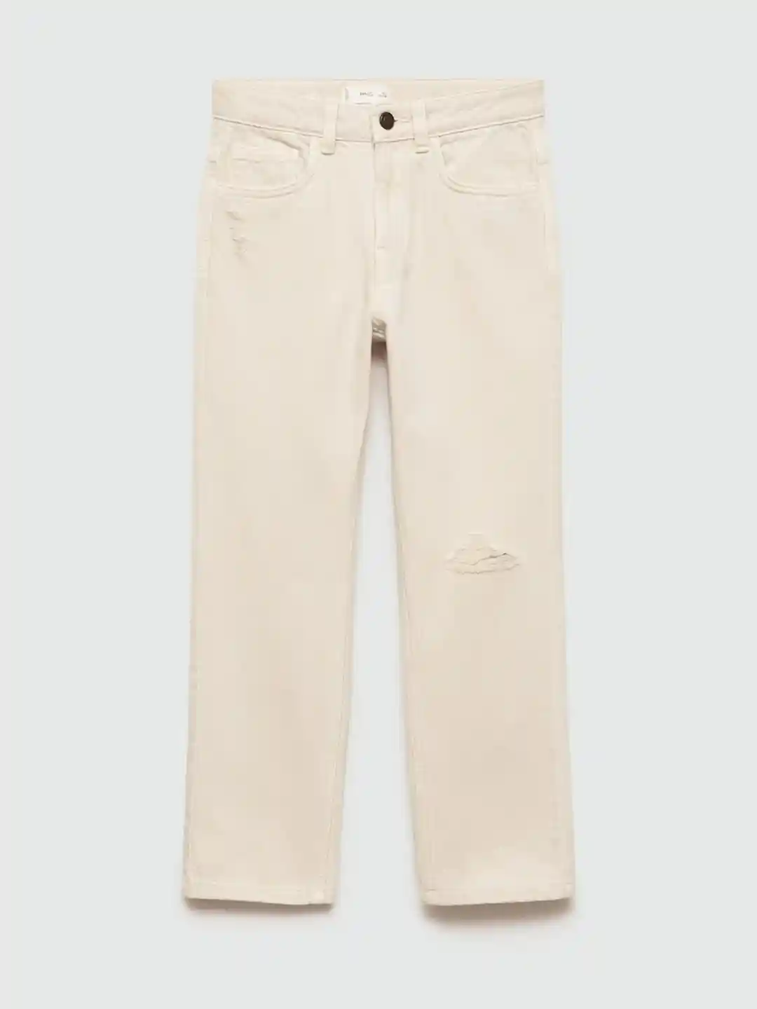 Buy Mango Kids Boys Cotton Straight Fit Mildly Distressed Jeans