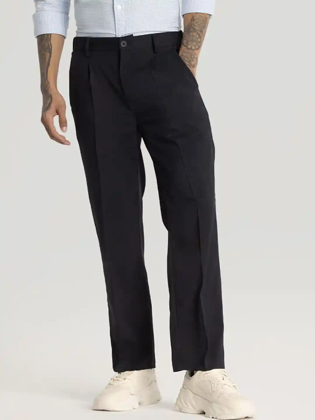 Formal Pants Myntra Trousers The Pant Project Men Ebony Black
